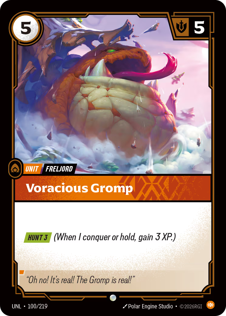 100/219 Voracious Gromp - Common - Unleashed