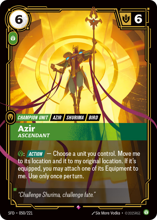 050/221 Azir, Ascendant - Rare - Spiritforged