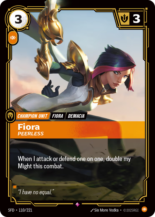 110/221 Fiora, Peerless - Rare - Spiritforged