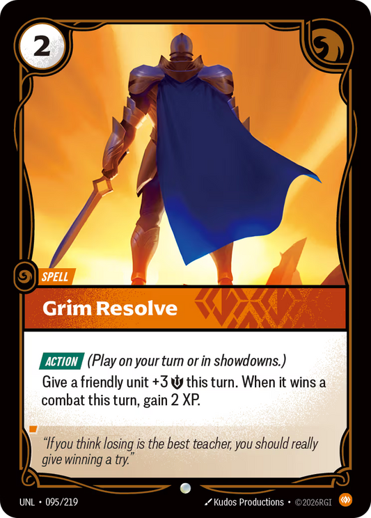 095/219 Grim Resolve - Common - Unleashed