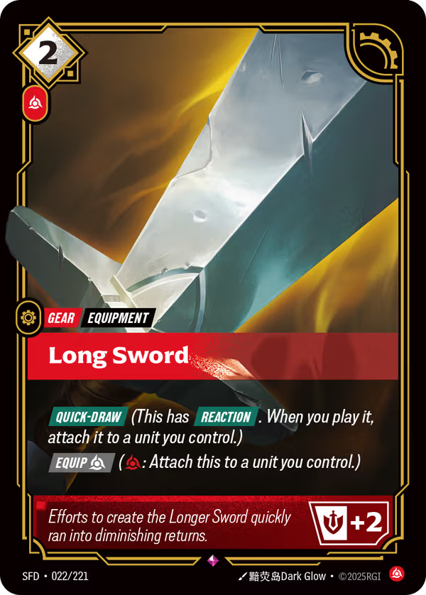 022/221 Long Sword - Rare - Spiritforged