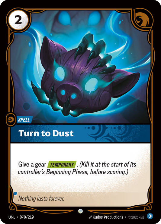 070/219 Turn to Dust - Common - Unleashed