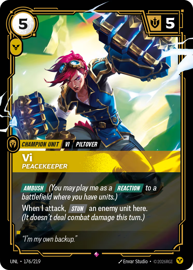 176/219 Vi, Peacekeeper - Rare - Unleashed