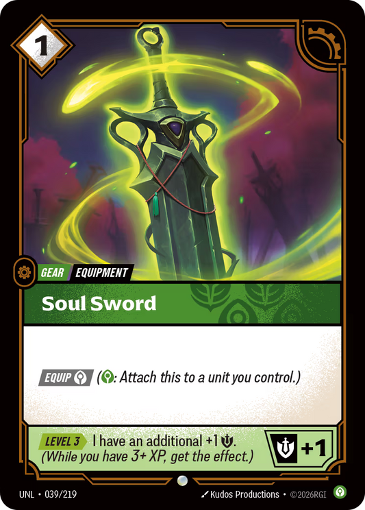 039/219 Soul Sword - Common - Unleashed