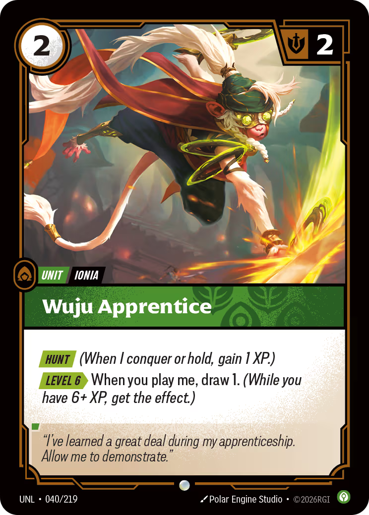 040/219 Wuju Apprentice - Common - Unleashed