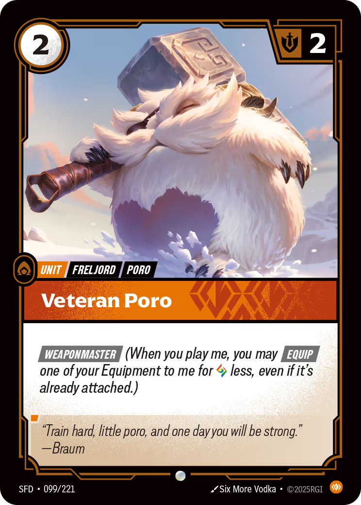 099/221 Veteran Poro - Common - Spiritforged