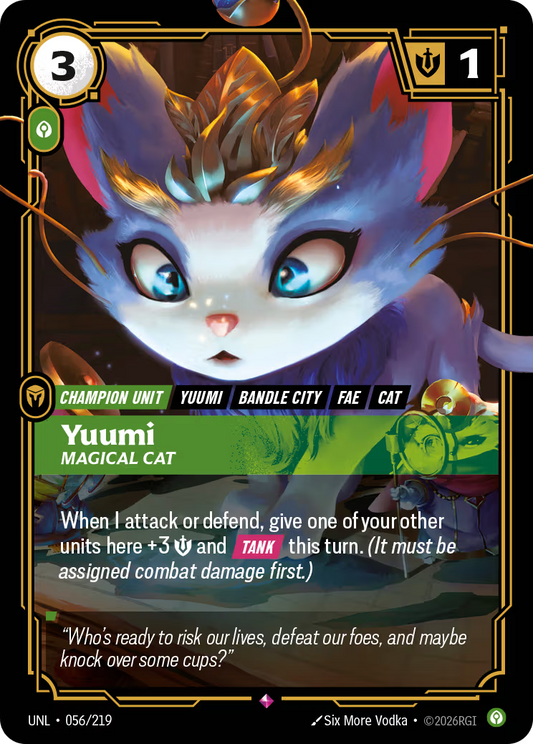 056/219 Yuumi, Magical Cat - Rare - Unleashed