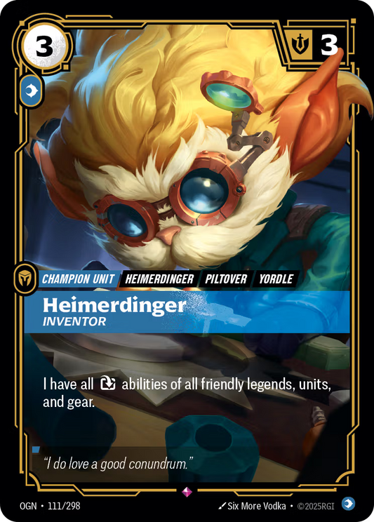 111/298 Heimerdinger, Inventor - Rare - Origins