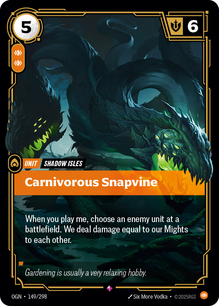 149/298 Carnivorous Snapvine - Rare - Origins