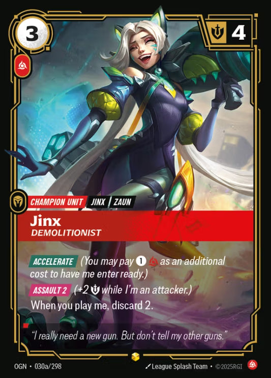 030a/298 Jinx, Demolitionist - Showcase - Origins