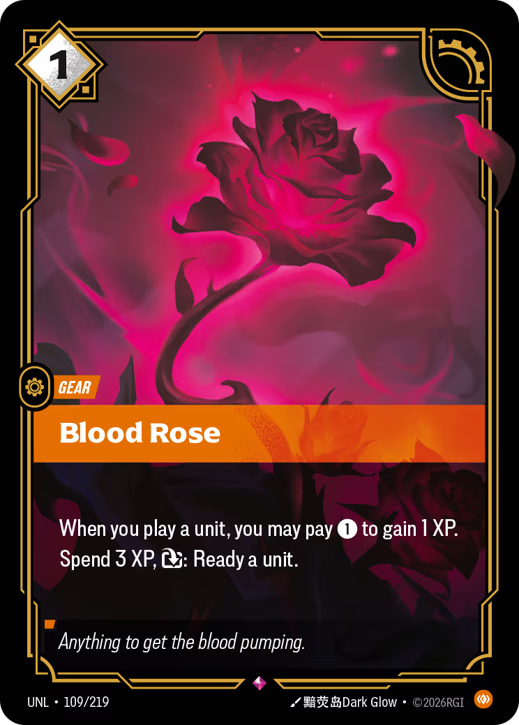 109/219 Blood Rose - Rare - Unleashed