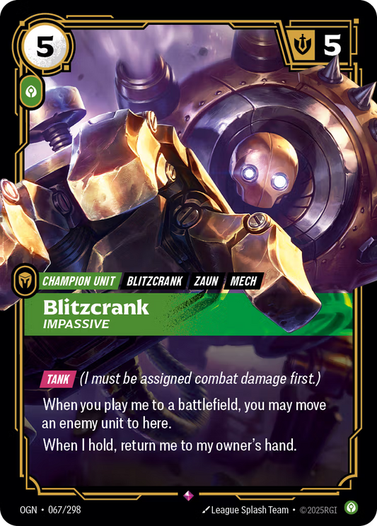 067/298 Blitzcrank, Impassive - Rare - Origins