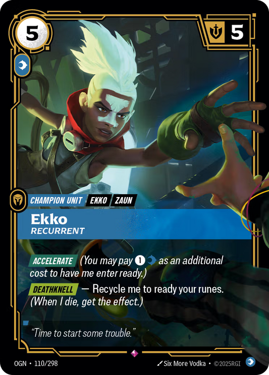 110/298 Ekko, Recurrent - Rare - Origins