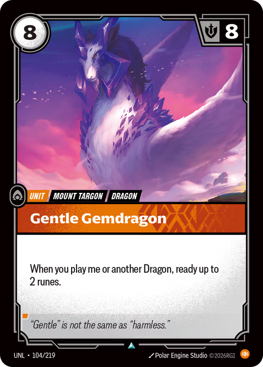 104/219 Gentle Gemdragon - Uncommon - Unleashed