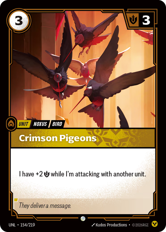 154/219 Crimson Pigeons - Common - Unleashed