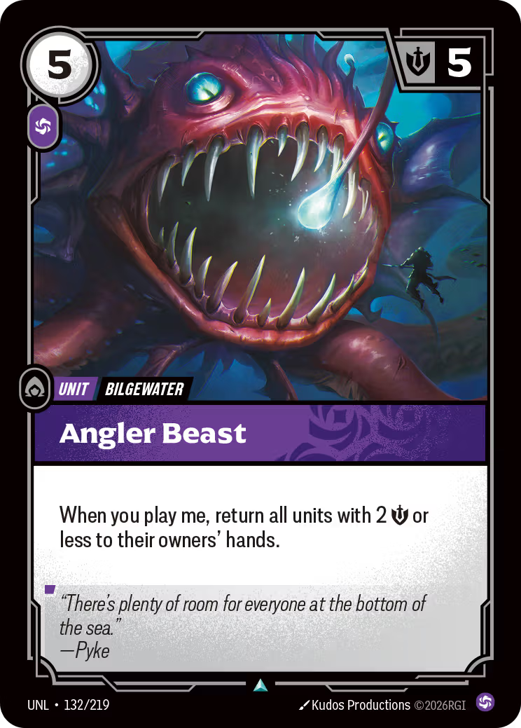 132/219 Angler Beast - Uncommon - Unleashed