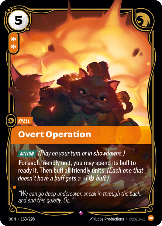 153/298 Overt Operation - Rare - Origins