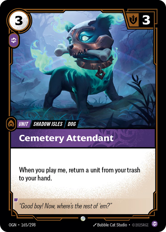 165/298 Cemetery Attendant - Common - Origins