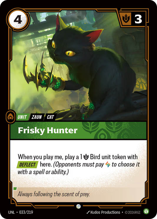 033/219 Frisky Hunter - Common - Unleashed