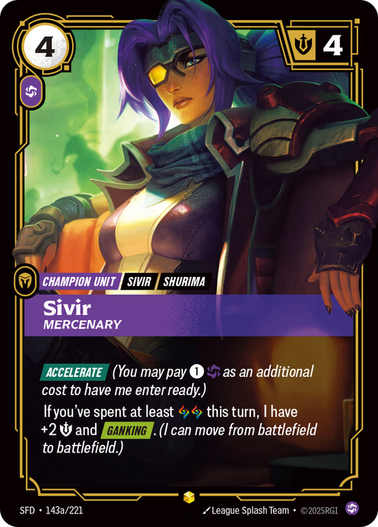 143a/221 Sivir, Mercenary - Showcase - Spiritforged