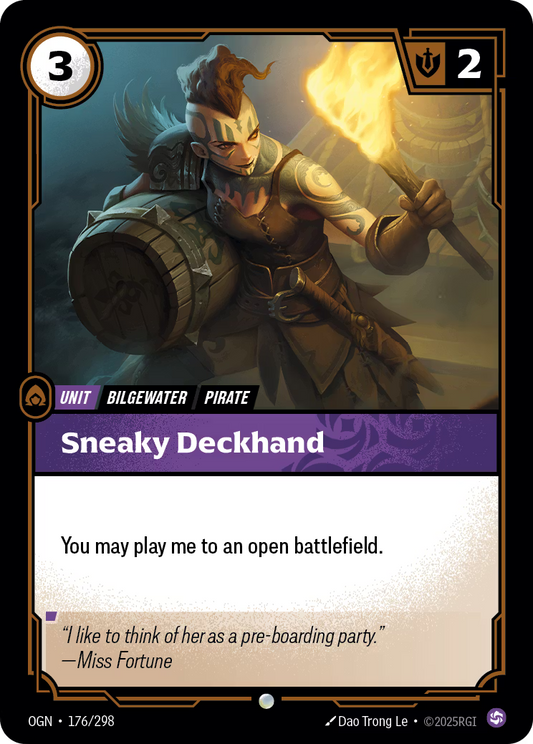 176/298 Sneaky Deckhand - Common - Origins