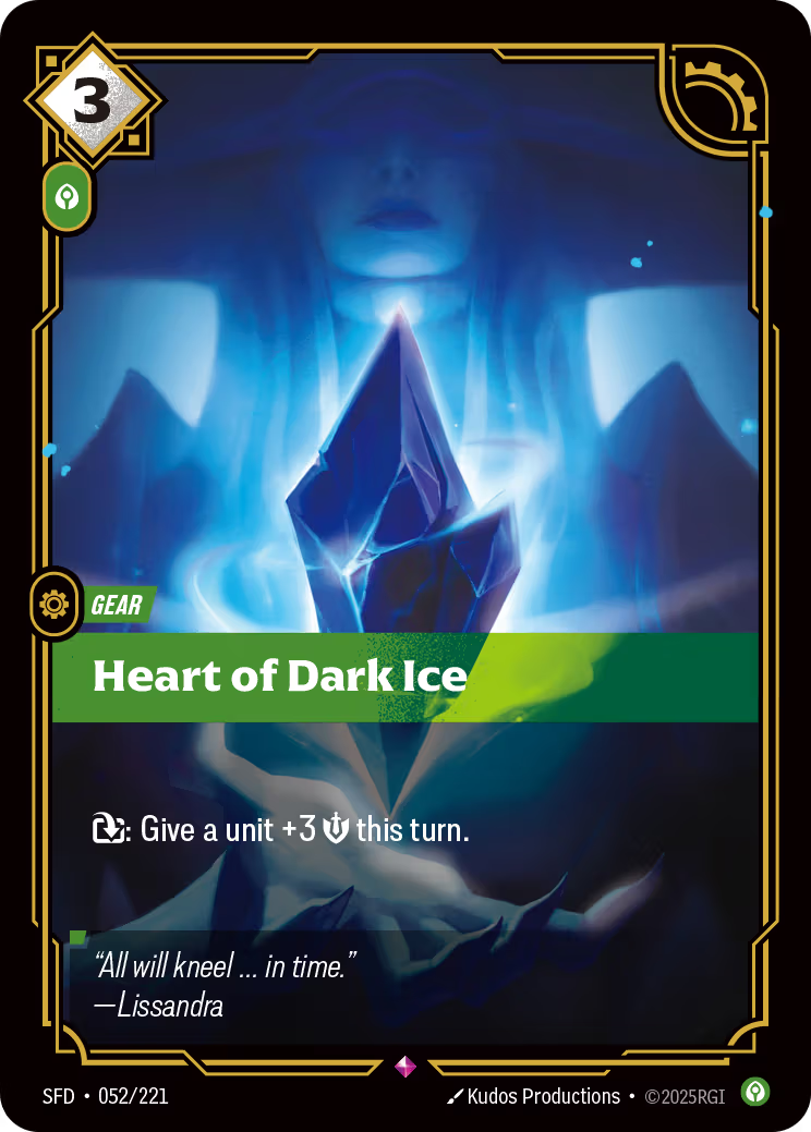 052/221 Heart of Dark Ice - Rare - Spiritforged