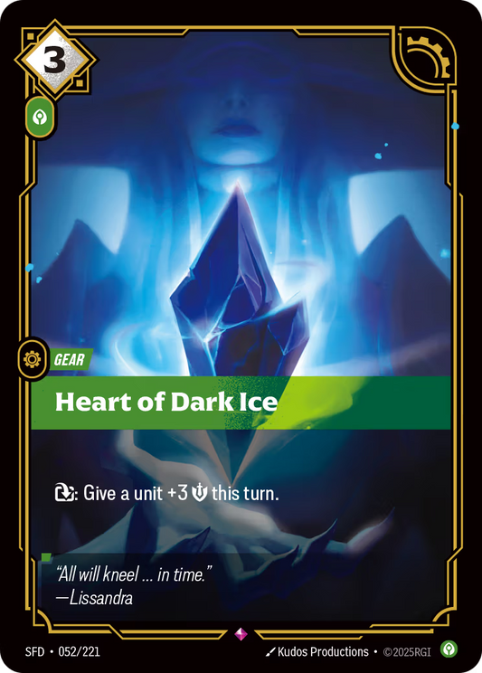 052/221 Heart of Dark Ice - Rare - Spiritforged