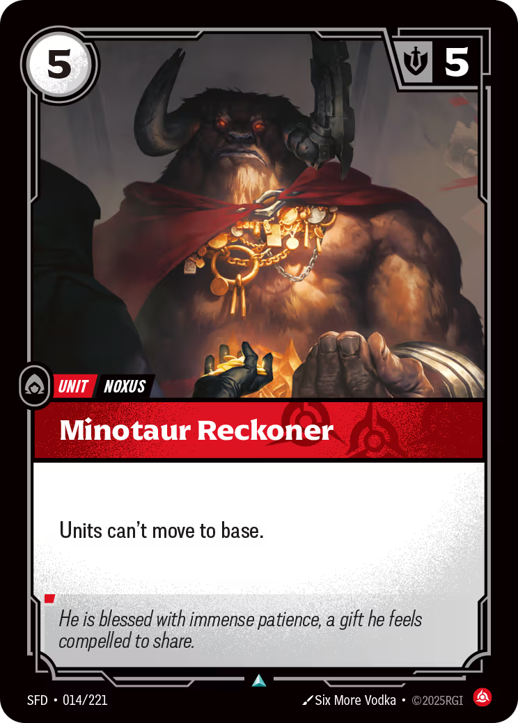 014/221 Minotaur Reckoner - Uncommon - Spiritforged