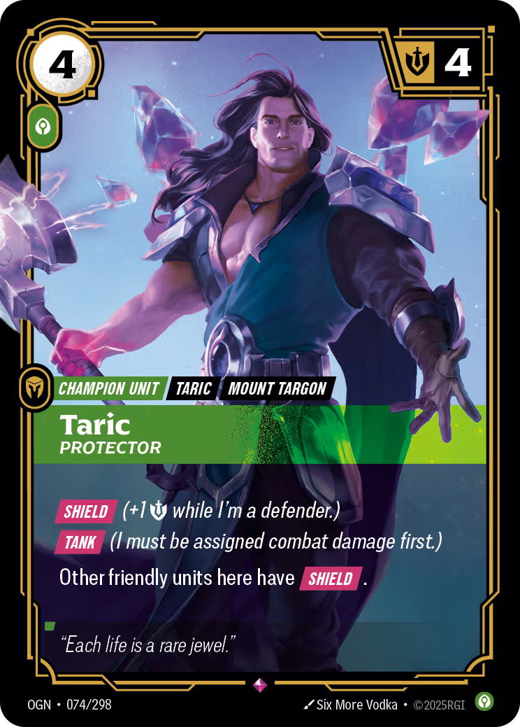 074/298 Taric, Protector - Rare - Origins