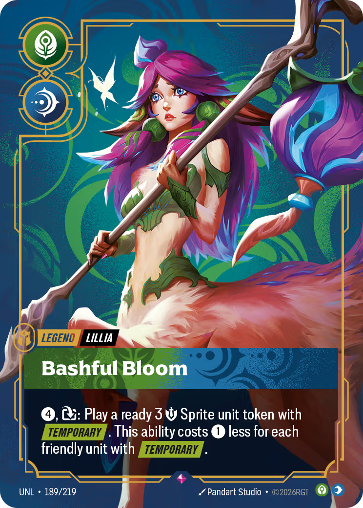 189/219 Lillia - Bashful Bloom - Legend - Unleashed