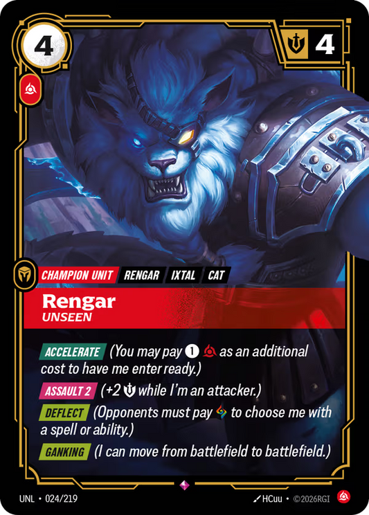 024/219 Rengar, Unseen - Rare - Unleashed