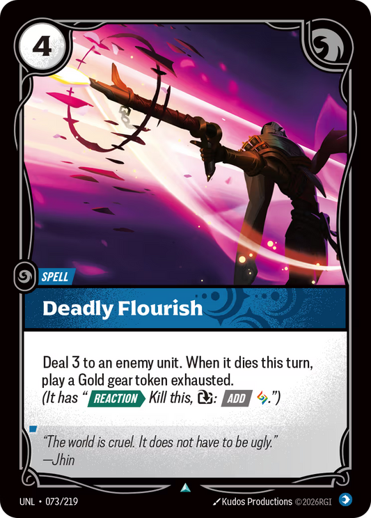073/219 Deadly Flourish - Uncommon - Unleashed
