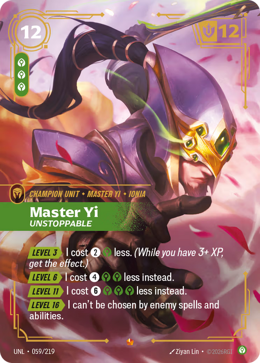 059/219 Master Yi, Unstoppable - Epic - Unleashed