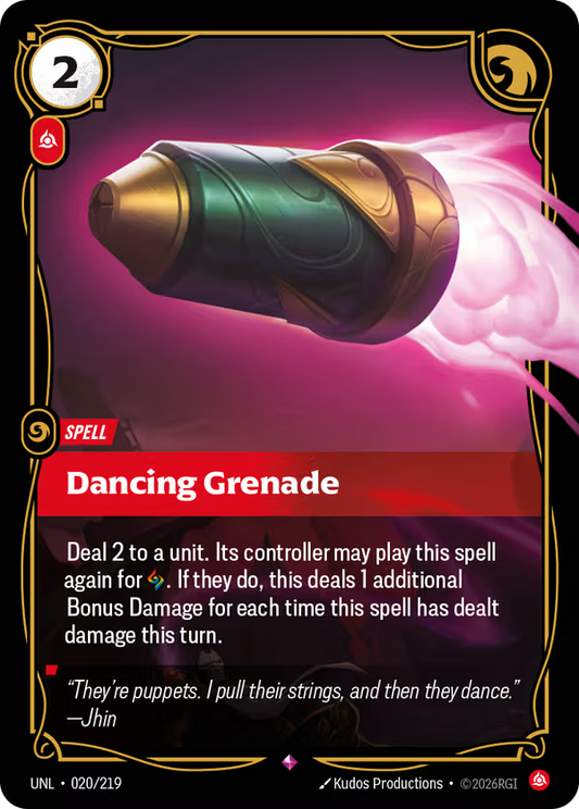 020/219 Dancing Grenade - Rare - Unleashed