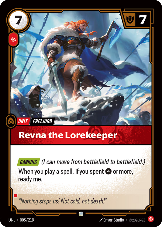 005/219 Revna the Lorekeeper - Common - Unleashed