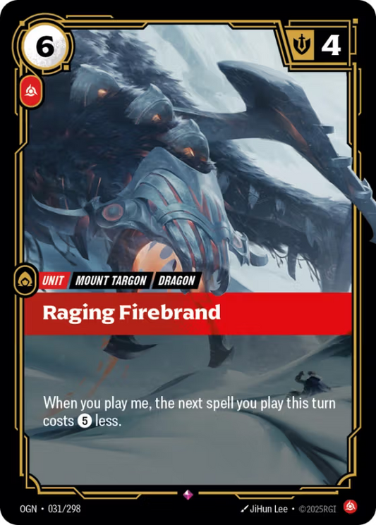 031/298 Raging Firebrand - Rare - Origins