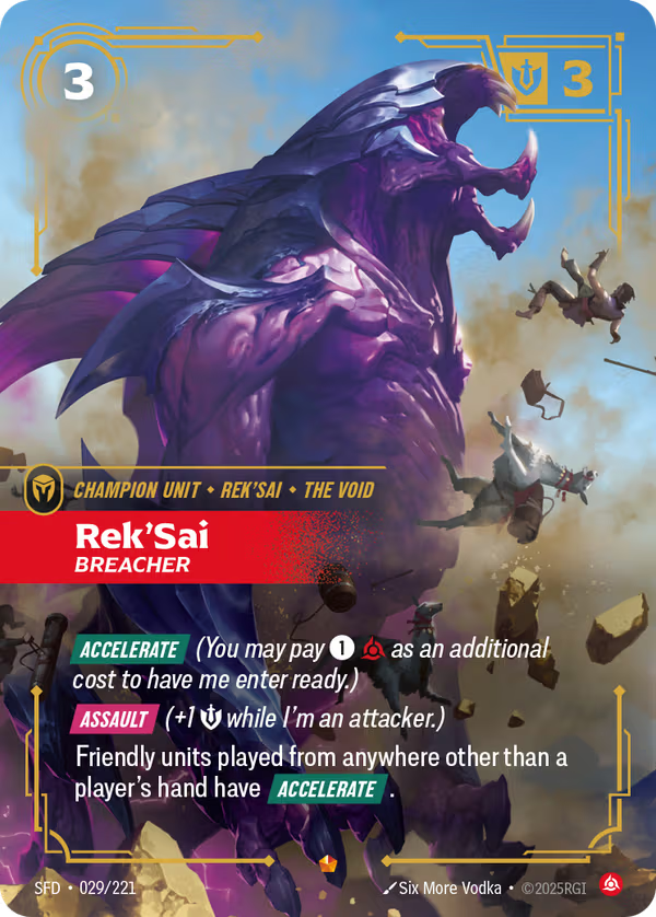 029/221 Rek'Sai, Breacher - Epic - Spiritforged
