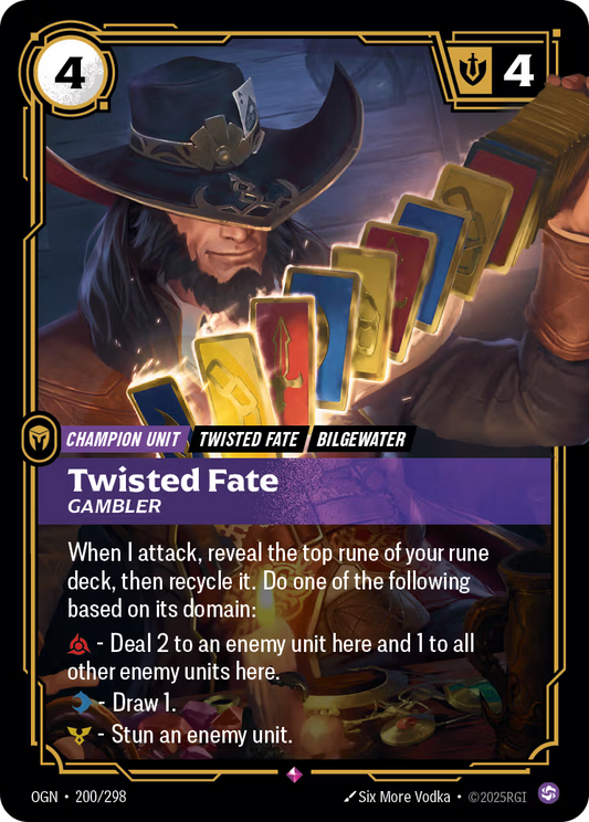 200/298 Twisted Fate, Gambler - Rare - Origins
