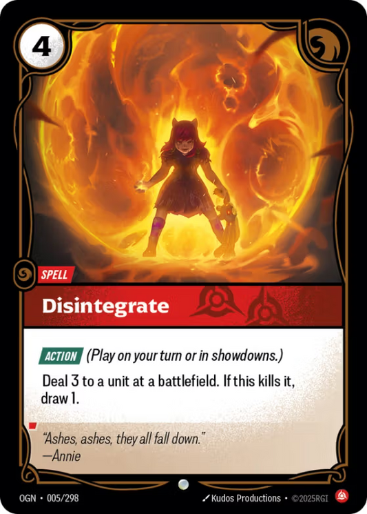 005/298 Disintegrate - Common - Origins