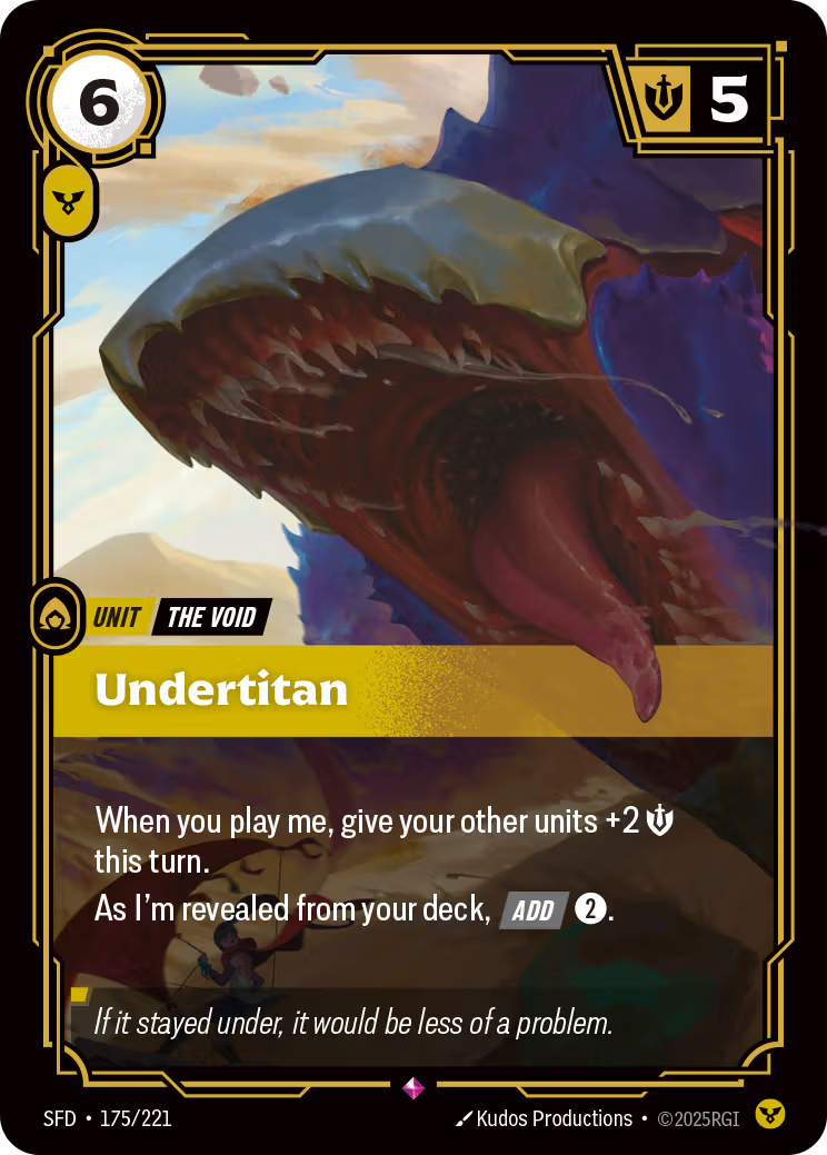 175/221 Undertitan - Rare - Spiritforged