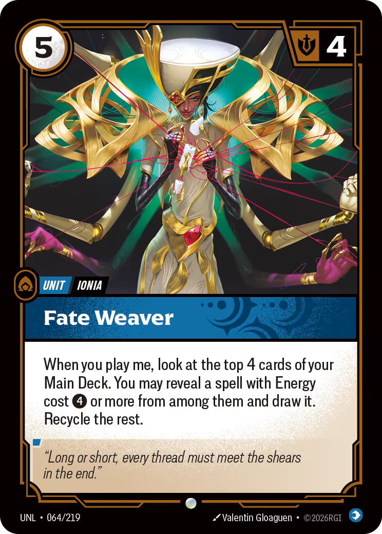064/219 Fate Weaver - Common - Unleashed