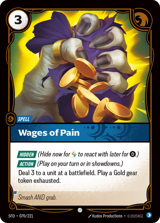 070/221 Wages of Pain - Common - Spiritforged