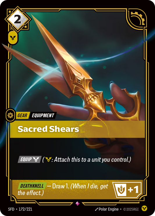 172/221 Sacred Shears - Rare - Spiritforged