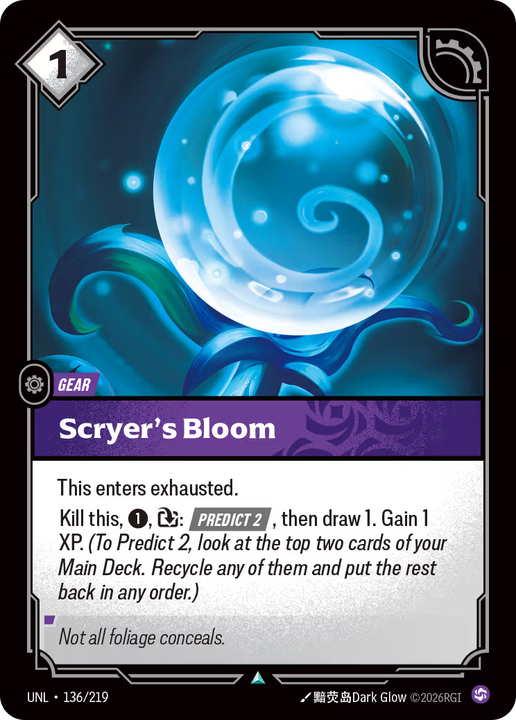 136/219 Scryer's Bloom - Uncommon - Unleashed