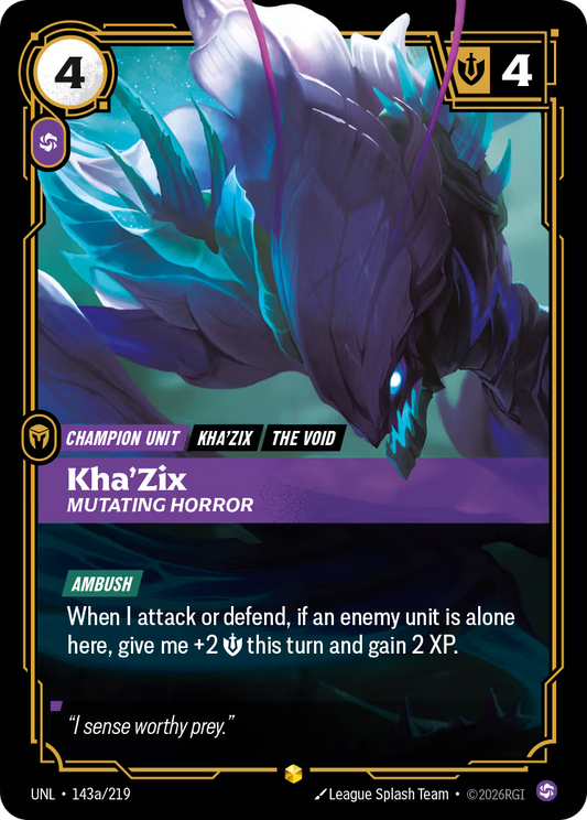143a/219 Kha'Zix, Mutating Horror - Showcase - Unleashed