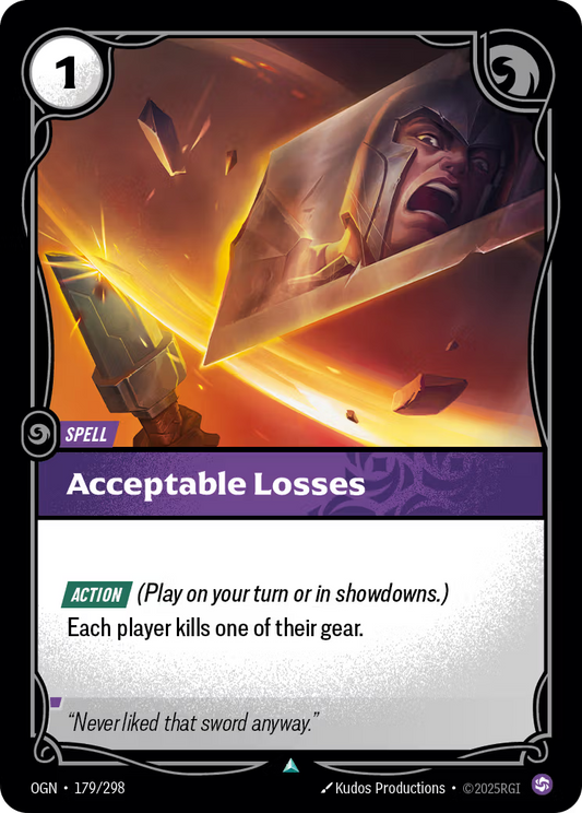 179/298 Acceptable Losses - Uncommon - Origins