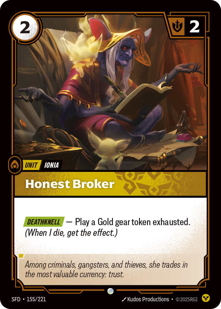 155/221 Honest Broker - Common - Spiritforged
