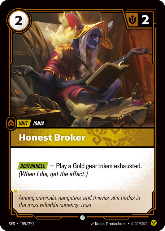 155/221 Honest Broker - Common - Spiritforged