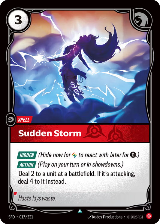 017/221 Sudden Storm - Uncommon - Spiritforged