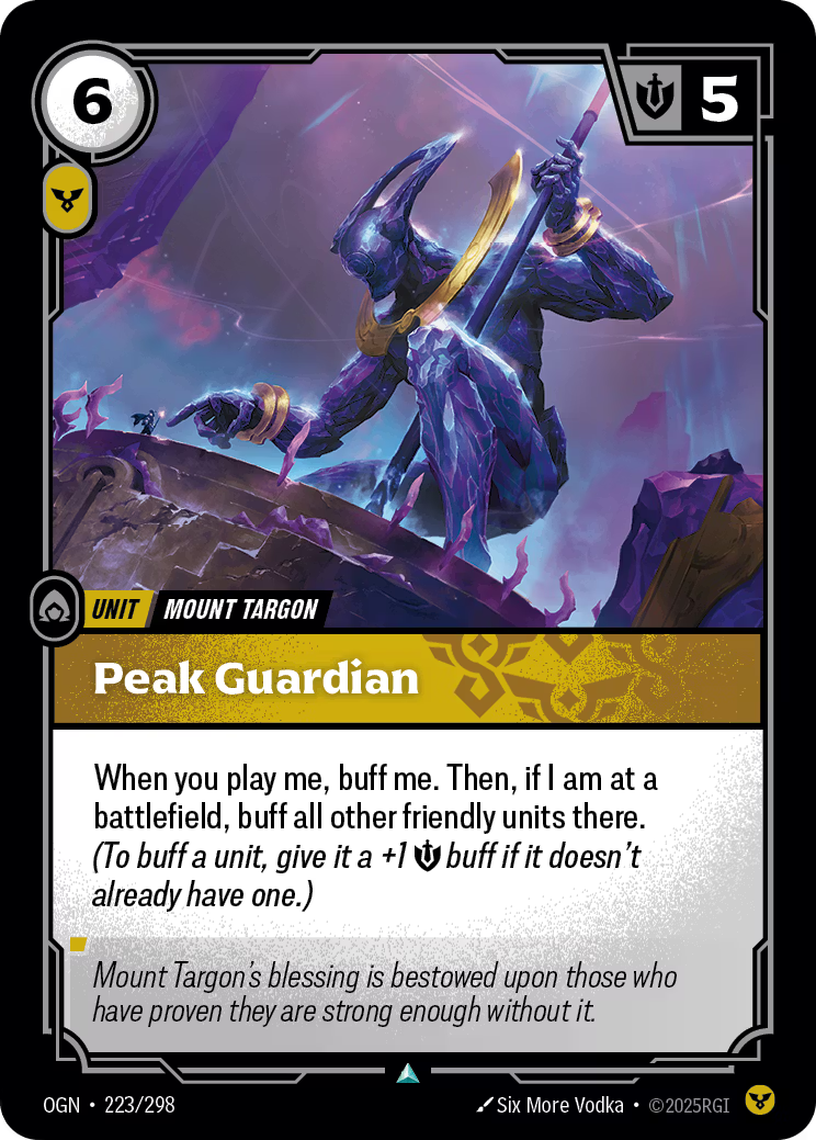 223/298 Peak Guardian - Uncommon - Origins
